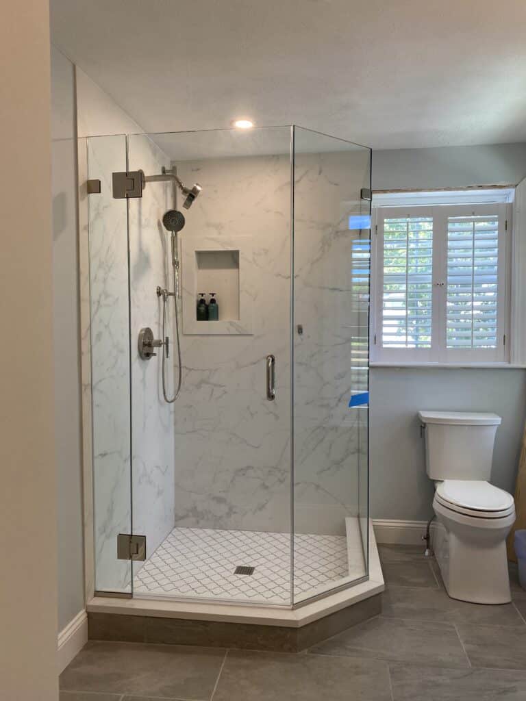 Bathroom shower remodel